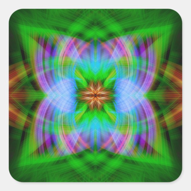 Pegatina Cuadrada Cargado (Anverso)