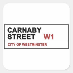 Pegatina Cuadrada Carnaby Street London England - ¡Swinging!