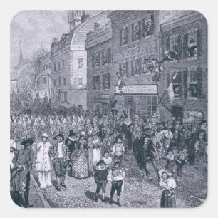 Pegatina Cuadrada Carnaval de Filadelfia