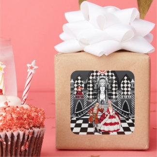 Pegatina Cuadrada Carnival in a Magical land