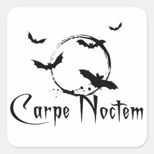 Pegatina Cuadrada Carpe noctem