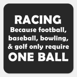 Pegatina Cuadrada Carreras