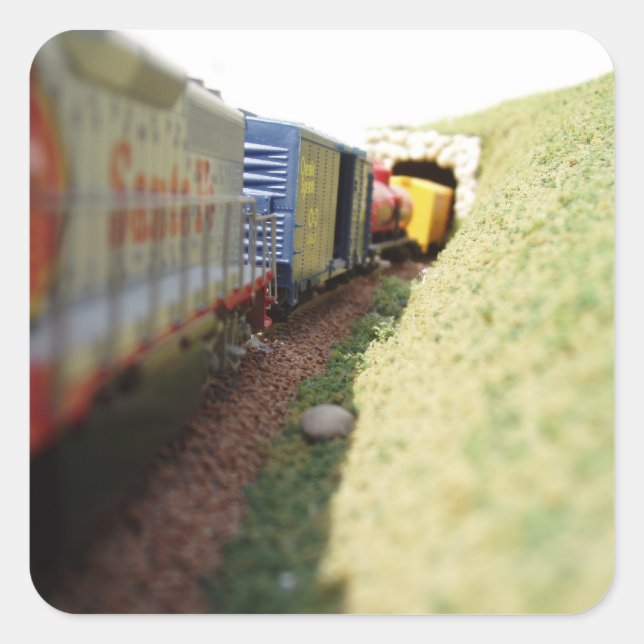 Pegatina Cuadrada Carretera de modelos (Anverso)