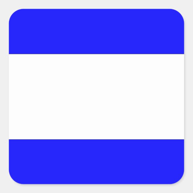 Pegatina Cuadrada Carta marítima internacional de bandera marítima n (Anverso)