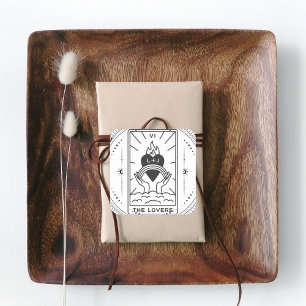 Pegatina Cuadrada Cartas del Tarot   Despedida de Soltera   Boda   M