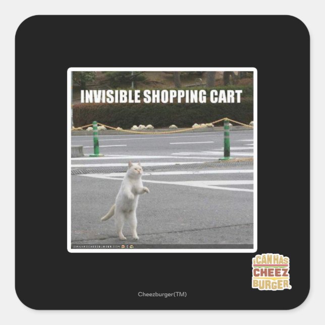 PEGATINA CUADRADA CARTÓN COMERCIAL INVISIBLE (Anverso)