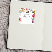 Cartucho Baby Shower de mariposa