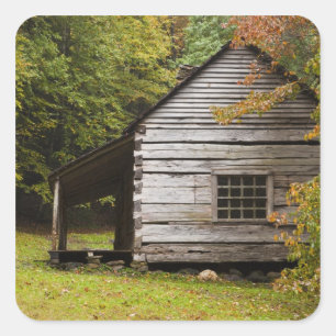 Pegatina Cuadrada Casa de Ogle Bud, Gran Montañas Smoky Nacional