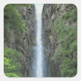 Pegatina Cuadrada Cascada