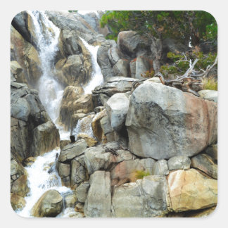 Pegatina Cuadrada Cascada