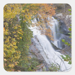 Pegatina Cuadrada Cascada Bald River