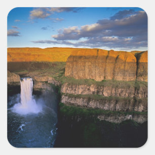 Pegatina Cuadrada Cascada Palouse en Washington