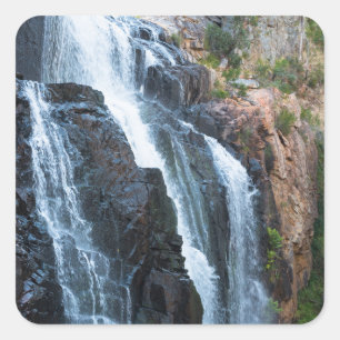 Pegatina Cuadrada Cascadas Mackenzie, Parque Nacional Grampian, Vict