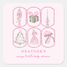 Cascanueces Rosa Un Baby Shower Alegre