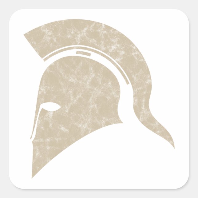Pegatina Cuadrada casco (Anverso)