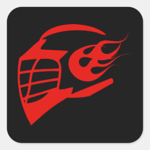 Pegatina Cuadrada Casco