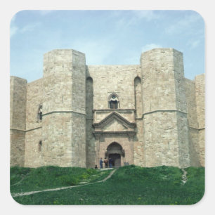 Pegatina Cuadrada Castel del Monte
