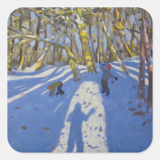 Pegatina Cuadrada Castillo de Elvaston 2008 (Anverso)