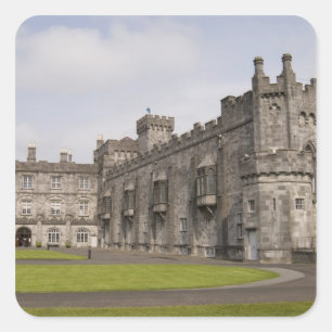 Pegatina Cuadrada Castillo de Kilkenny, condado de Kilkenny, Irlanda