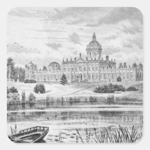 Pegatina Cuadrada Castle Howard