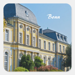 Pegatina Cuadrada Castle Poppelsdorf