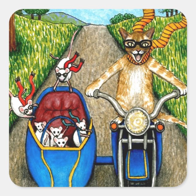 Pegatina Cuadrada Cat 384 (Anverso)