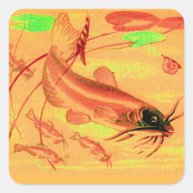 Pegatina Cuadrada catarro (Anverso)