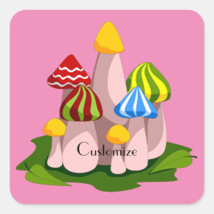 Pegatina Cuadrada Catedral de la Santa Sede Thunder_Cove