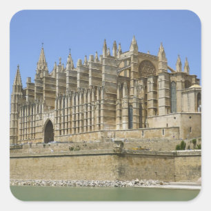 Pegatina Cuadrada Catedral de Palma
