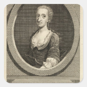Pegatina Cuadrada Catharine Cockburn