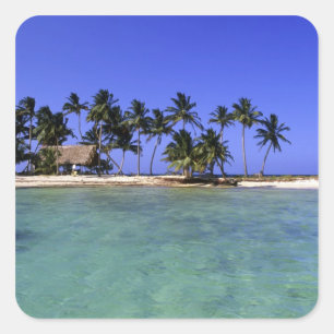 Pegatina Cuadrada Cayo Ranguana, Belice