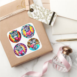 Pegatina Cuadrada Cebollas con corazón