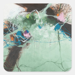 Pegatina Cuadrada Celestial