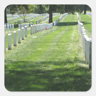 Pegatina Cuadrada Cementerio de Arlington