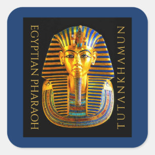 Pegatina Cuadrada Centenario del descubrimiento de TUTANKHAMUN