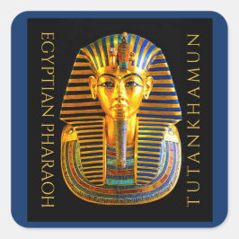 Pegatina Cuadrada Centenario del descubrimiento de TUTANKHAMUN