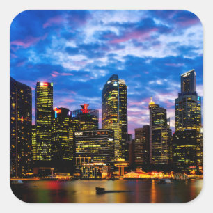 Pegatina Cuadrada Centro