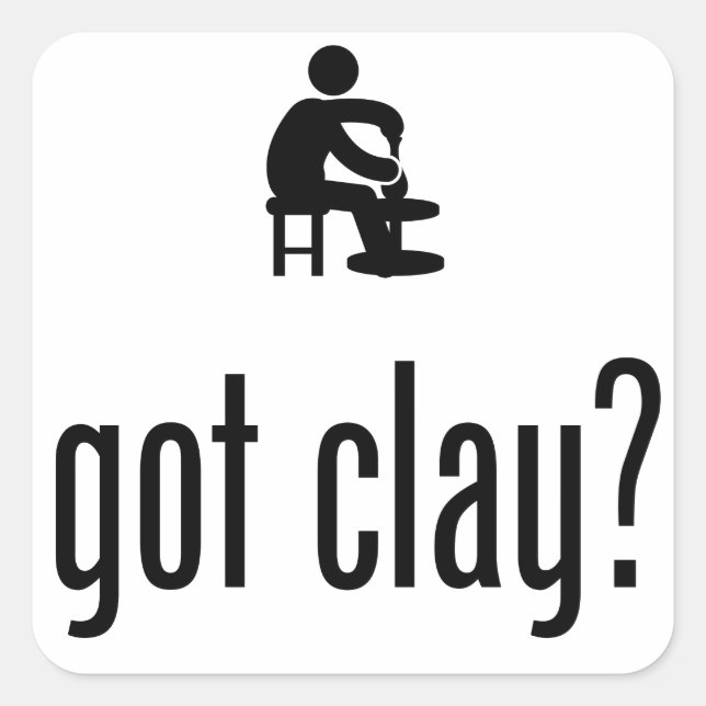 Pegatina Cuadrada Cerámica (Anverso)