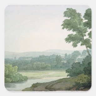 Pegatina Cuadrada Cerca de Washfield, Devon