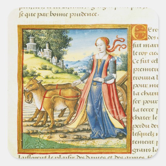 Pegatina Cuadrada Ceres (Anverso)