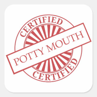 Pegatina Cuadrada Certificado - BOCA POTTY