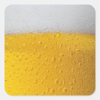 Pegatina Cuadrada Cerveza