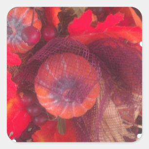 Pegatina Cuadrada Cesta especial de frutas de Hakuna Matata Pumkin.p