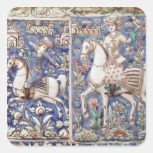 Pegatina Cuadrada Cetrería