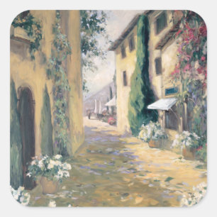 Pegatina Cuadrada Chalet Sunlit I