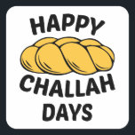 Pegatina Cuadrada Challah Bread, Chanukah, Happy Challah Days<br><div class="desc">Challah Bread,  Chanukah,  Happy Challah Days ,  Hanukkah,  Happy Hanukkah,  Jewish,  Jewish Gift,  Jew ,  Chanukah,  Happy Challah Days,  hanukkah,  new,  trendy,  judios,  judía,  judía,  judía,  feriados,  fiestas felices,  parodia,  humorística,  divertida,  feliz jaja,  hanukkah,  channukah ,  menorah,  suéter hannukah,  chanukah,  chanukkah,  dreidel Happy Challah Days Baseball , </div>