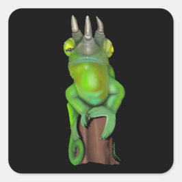 Pegatina Cuadrada Chameleon de Jackson