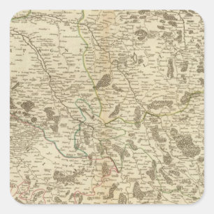 Pegatina Cuadrada Champagne, Francia