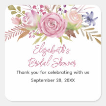 Champán floral acuarela botánico de boda