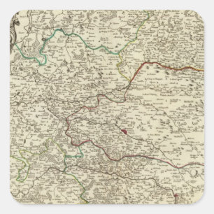 Pegatina Cuadrada Champán, Francia 3